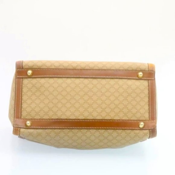 Authentic CELINE Macadam Canvas Hand Bag PVC Leather Beige 🔥made in Ital… - Picture 5 of 14
